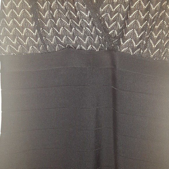 BEBE lace/bandage bodycon dress S - Picture 3 of 5